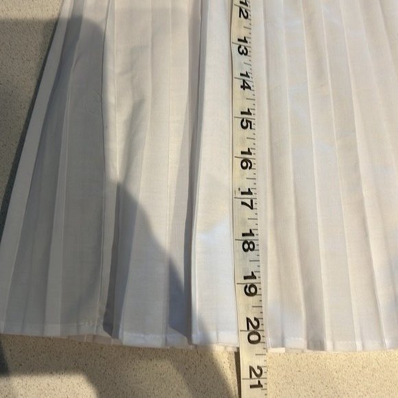 Zara Pleated Lace Top Blouse Babydoll Semi Cropped B - Picture 10 of 13